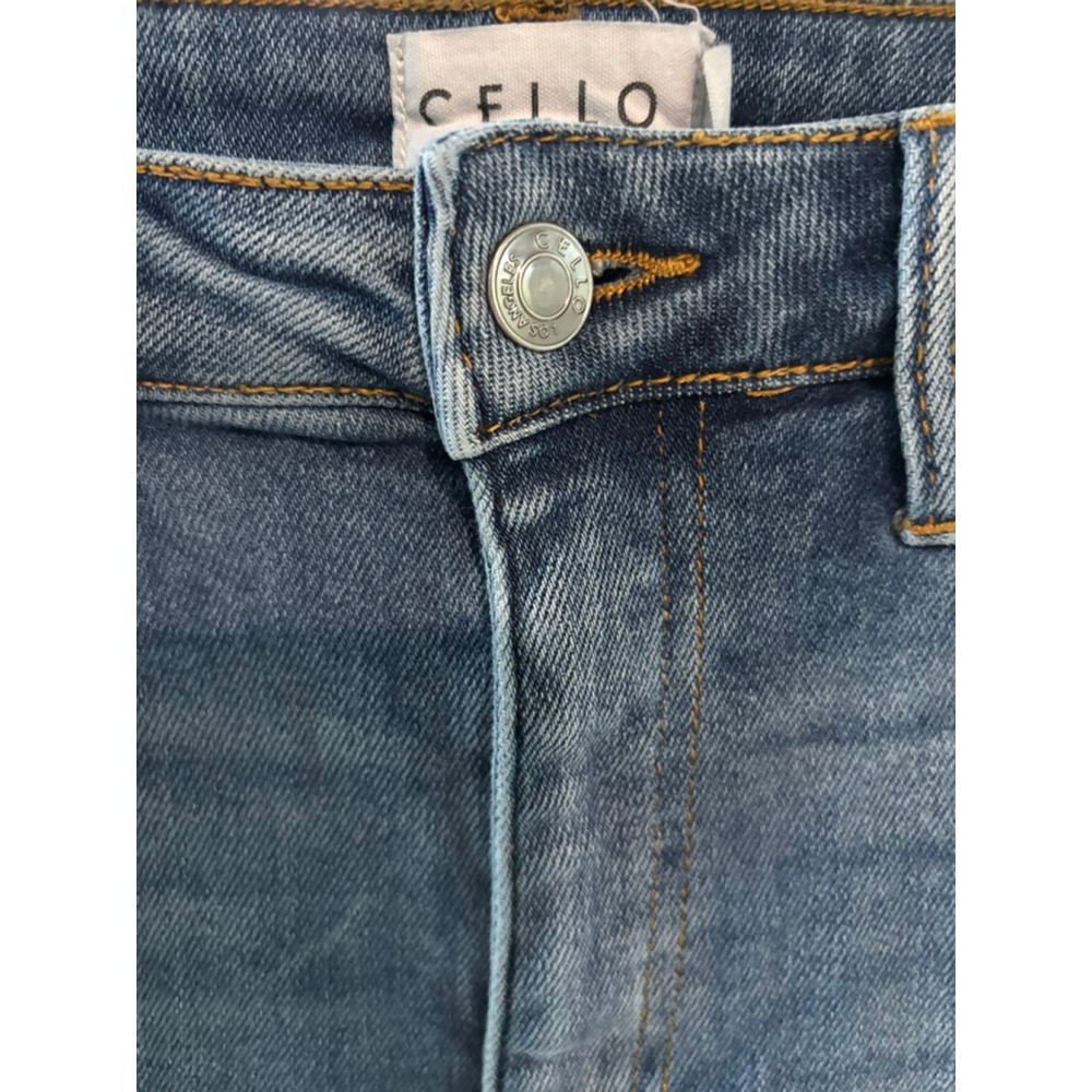 Women's Cello Jeans Flare Two-Tone Blue Size, 11 - Picture 9 of 10